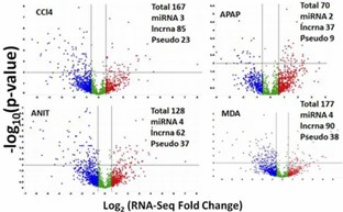 Figure 4. Volcano plot illustrating RNA-Seq-specific non-coding DEGs. (Rao et al., 2019)