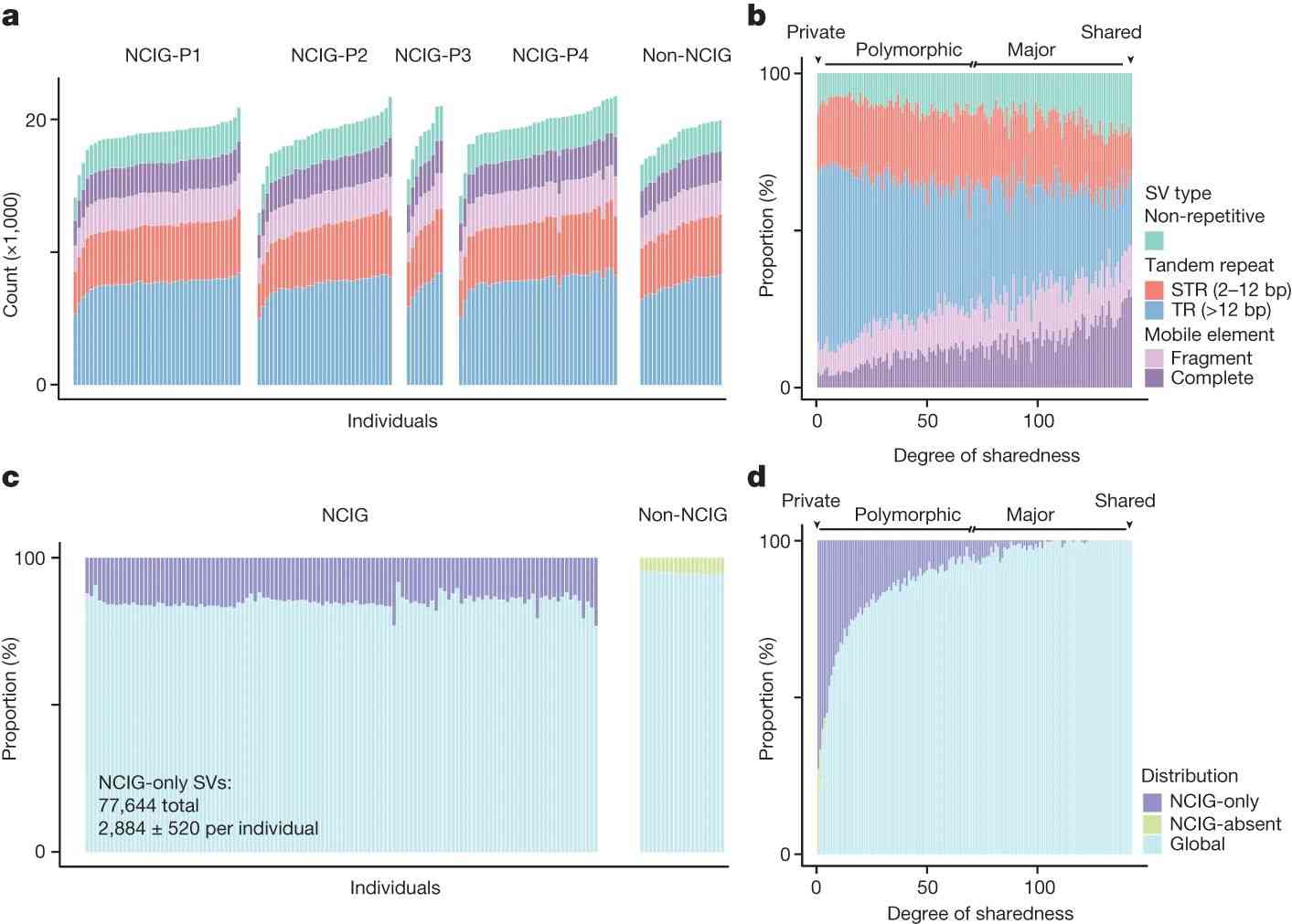Fig. 3 SV distribution in Indigenous and non-Indigenous individuals. (Reis et al., 2023)