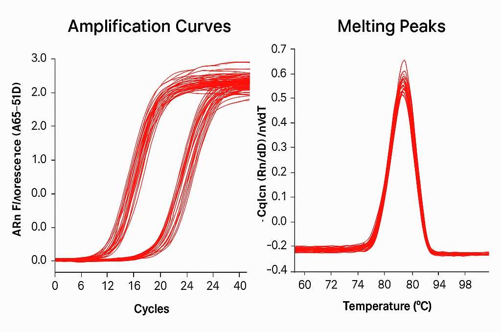 mtDNA copy number qPCR amplification and melting curve analysis