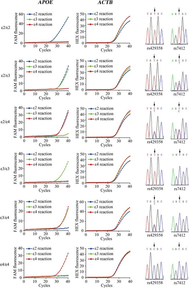 Comparison of APOE genotyping by AS-qPCR vs DNA sequencing Deliverables and Sample Requirements