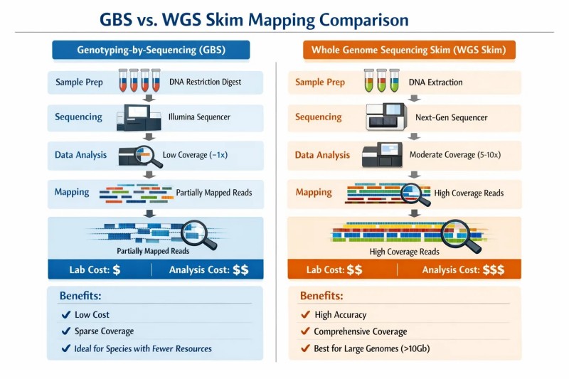 Trade-off between genotype certainty and physical coverage