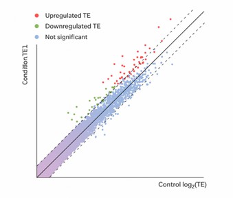 Gene Distribution of Differential Translation Efficiency (TE)