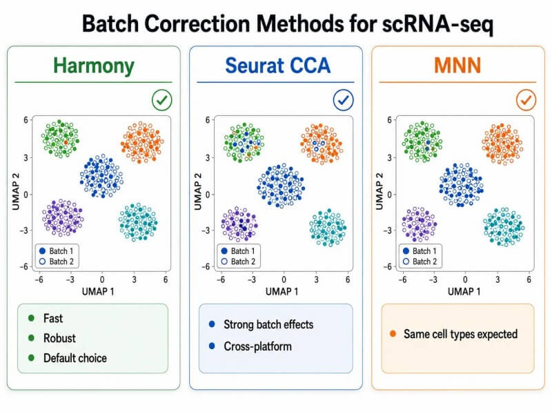 Batch Correction Methods for scRNA-seq