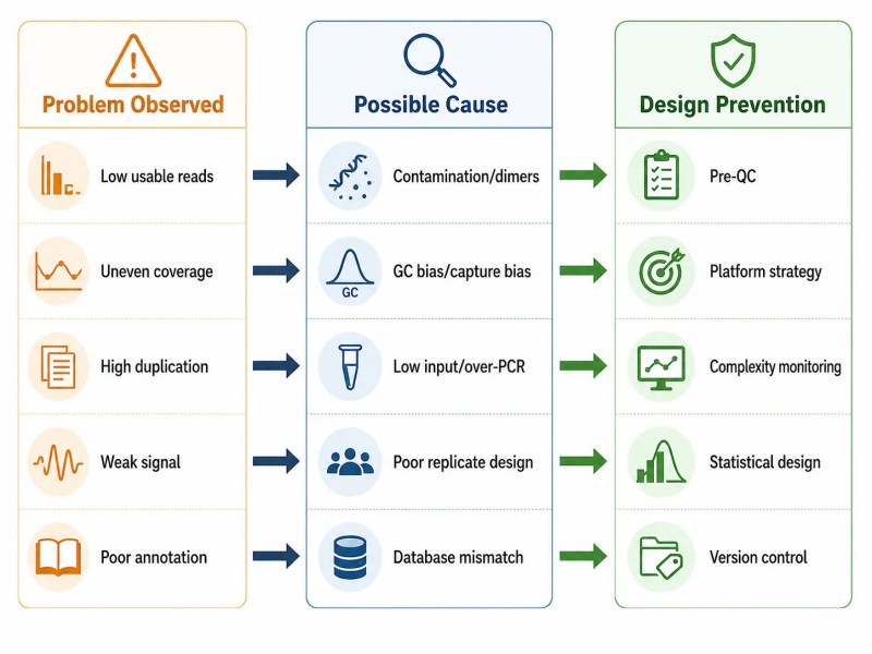 NGS Troubleshooting Map